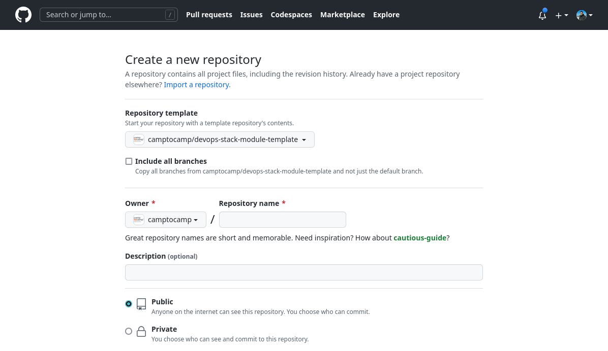 Create Repository